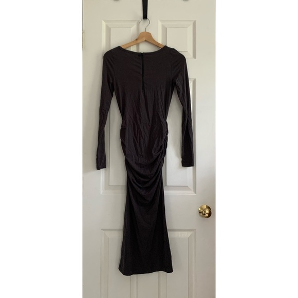 Express Body Con Gray Midi Length Dress - Picture 4 of 7